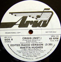 Load image into Gallery viewer, Rhetta Hughes : Crisis (12&quot;, Promo)