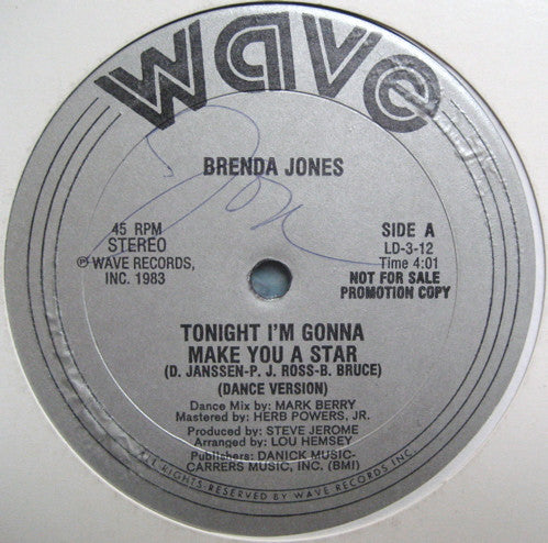 Brenda Jones : Tonight I'm Gonna Make You A Star (12
