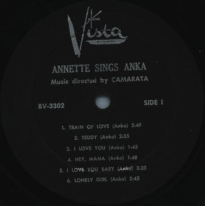 Annette (7) : Annette Sings Anka (LP, Album)