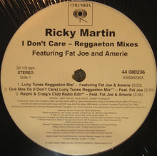 Load image into Gallery viewer, Ricky Martin : I Don&#39;t Care (Reggaeton Mixes) (12&quot;)