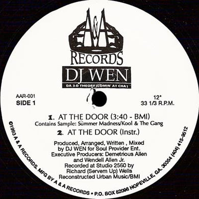DJ Wen : At The Door / Comin At Cha (12