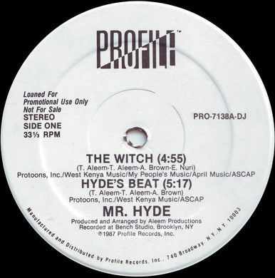 Mr. Hyde : The Witch / Hyde's Beat (12