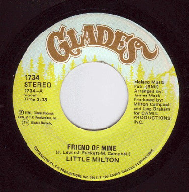 Little Milton : Friend Of Mine (7