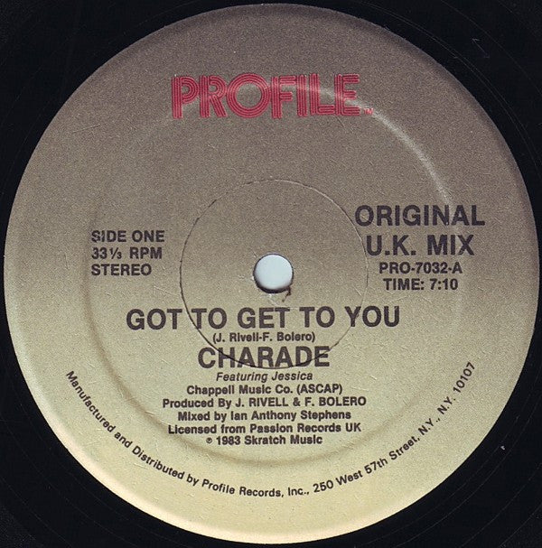 Charade (2) Featuring Jessica (39) : Got To Get To You (12