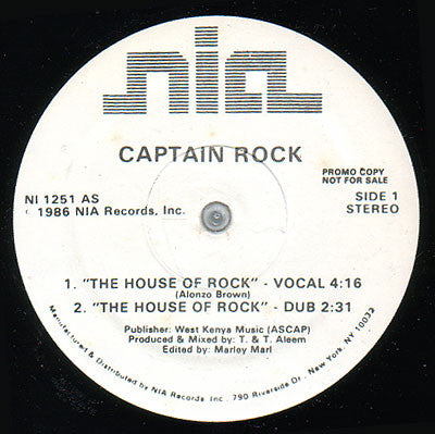Captain Rock : House Of Rock / You Stink (12