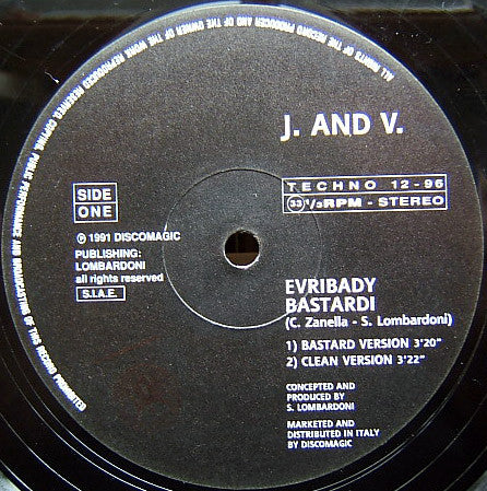 J. And V. : Evribady Bastardi (12