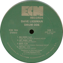 Load image into Gallery viewer, David Liebman : Drum Ode (LP, Album)