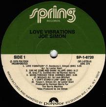 Load image into Gallery viewer, Joe Simon : Love Vibrations (LP, Album, Mon)
