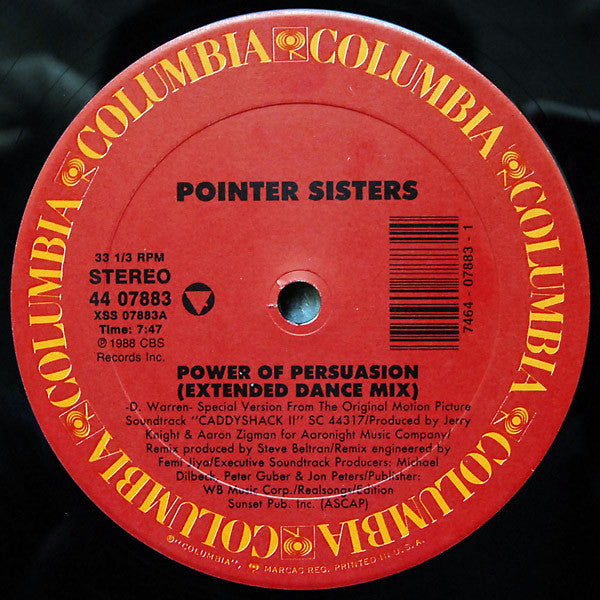 Pointer Sisters : Power Of Persuasion (12