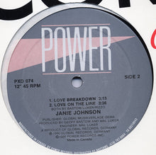 Load image into Gallery viewer, Janie Johnson : Love On The Line (12&quot;)