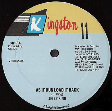Jigsy King : As It Dun Load It Back (12