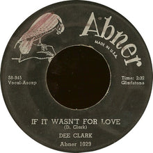 Load image into Gallery viewer, Dee Clark : Hey Little Girl / If It Wasn't For Love (7", Single)