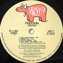 Load image into Gallery viewer, Festival (2) : Evita (LP, Album, 56=)