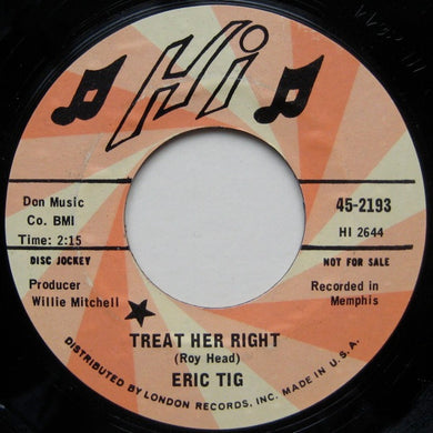 Eric Tig : Treat Her Right / Peace Brother Peace (7