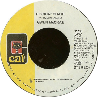 Gwen McCrae : Rockin' Chair / It Keeps On Raining (7