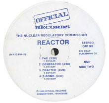 Load image into Gallery viewer, The Nuclear Regulatory Commission : Reactor (LP, Album)