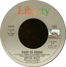 Load image into Gallery viewer, Dottie West : Are You Happy Baby? (7", Single, Jac)