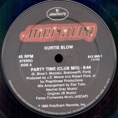 Kurtis Blow : Party Time (12