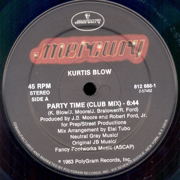 Kurtis Blow - Party Time (12