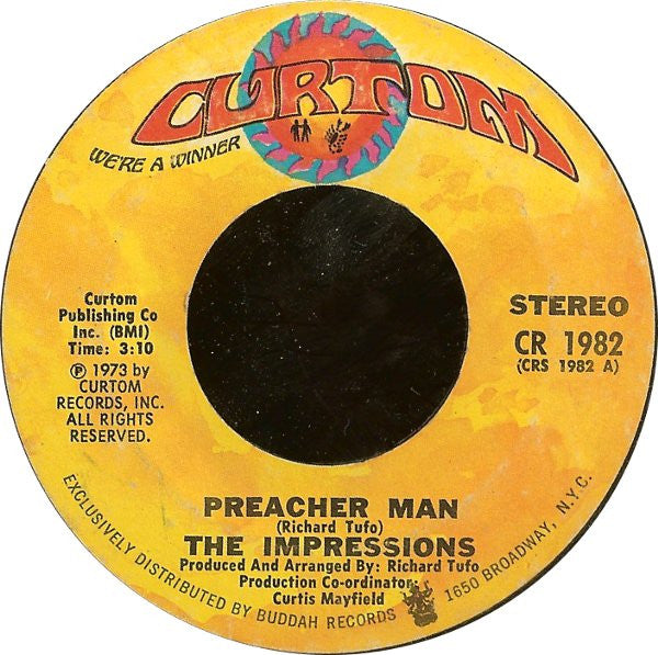 The Impressions : Preacher Man / Times Have Changed (7