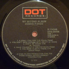 Load image into Gallery viewer, Donna Fargo : My Second Album (LP, Album, Club, Ind)
