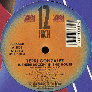 Terri Gonzalez : Is There Rockin' In This House (12