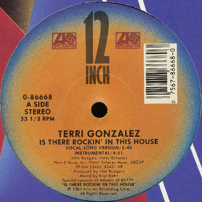Terri Gonzalez : Is There Rockin' In This House (12