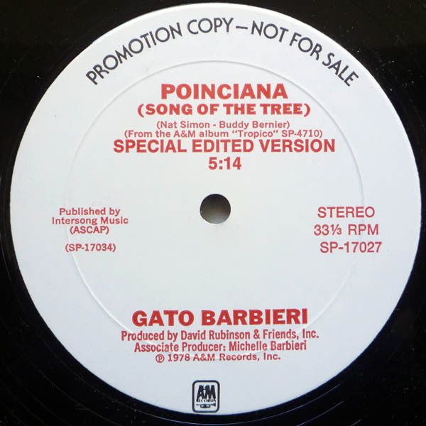 Gato Barbieri : Poinciana (Song Of The Tree) (12