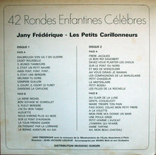 Load image into Gallery viewer, Jany Frédérique - Les Petits Carillonneurs : 42 Rondes Enfantines Célèbres (2xLP, Album)