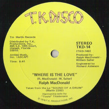 Load image into Gallery viewer, Ralph MacDonald : Calypso Breakdown / Where Is The Love (12&quot;)