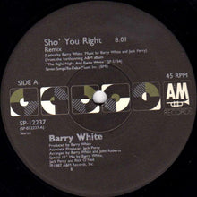 Load image into Gallery viewer, Barry White : Sho&#39; You Right (12&quot;)
