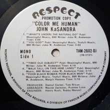 Load image into Gallery viewer, John KaSandra : Color Me Human (LP, Album, Mono, Promo)