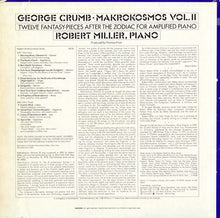 Load image into Gallery viewer, George Crumb - Robert Miller (2) : Makrokosmos Vol. II (LP, Album)