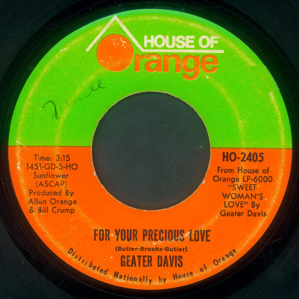 Geater Davis : For Your Precious Love / Wrapped Up In You (7