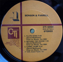 Load image into Gallery viewer, George Benson &amp; Joe Farrell : Benson &amp; Farrell (LP, Album, Gat)