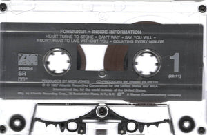Foreigner : Inside Information (Cass, Album, SR,)
