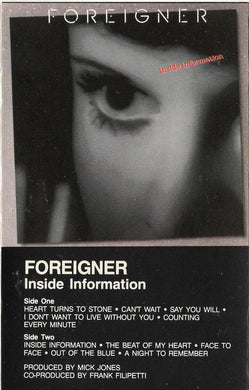 Foreigner : Inside Information (Cass, Album, SR,)