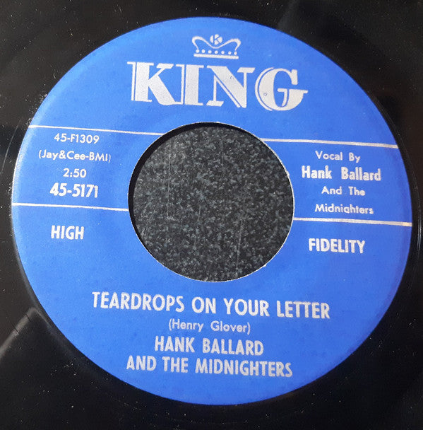 Hank Ballard & The Midnighters : Teardrops On Your Letter / The Twist (7