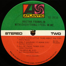 Load image into Gallery viewer, Aretha Franklin : With Everything I Feel In Me (LP, Album, RI)