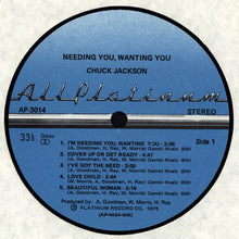 Load image into Gallery viewer, Chuck Jackson : Needing You, Wanting You (LP, Album)