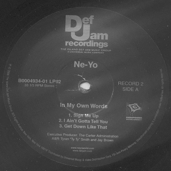 Buy Ne-Yo : In My Own Words (2xLP, Album) Online for a great price