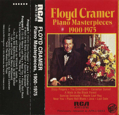Floyd Cramer : Piano Masterpieces 1900-1975 (Cass, Comp, RE)