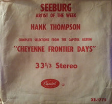 Load image into Gallery viewer, Hank Thompson and His Brazos Valley Boys : Cheyenne Frontier Days (5x7&quot;, Album, Jukebox)