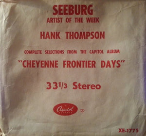 Hank Thompson and His Brazos Valley Boys : Cheyenne Frontier Days (5x7", Album, Jukebox)