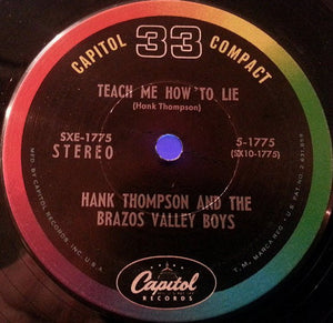 Hank Thompson and His Brazos Valley Boys : Cheyenne Frontier Days (5x7", Album, Jukebox)