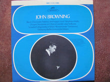 Load image into Gallery viewer, John Browning (2), Johann Sebastian Bach, Franz Liszt, Frédéric Chopin, Franz Schubert, Claude Debussy : Chromatic Fantasy &amp; Fugue; Mephisto Waltz; Nocturne In D-flat &amp; Grande Valse Brillante; Impromptu In B-flat ("Rosamunde" Variations); Reflections In The Water (LP, Album)