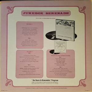 Various : The Years To Remember Volume 1: Jukebox Serenade (3xLP, Comp)