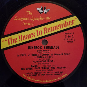 Various : The Years To Remember Volume 1: Jukebox Serenade (3xLP, Comp)