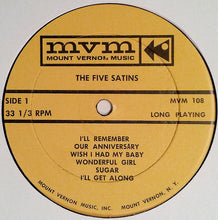 Load image into Gallery viewer, The Five Satins : The 5 Satins Sing (LP, Album, RE)