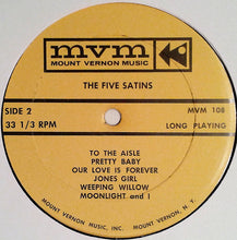 Load image into Gallery viewer, The Five Satins : The 5 Satins Sing (LP, Album, RE)